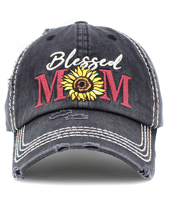 Blessed Mom Vintage Ball Cap