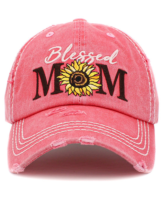 Blessed Mom Vintage Ball Cap