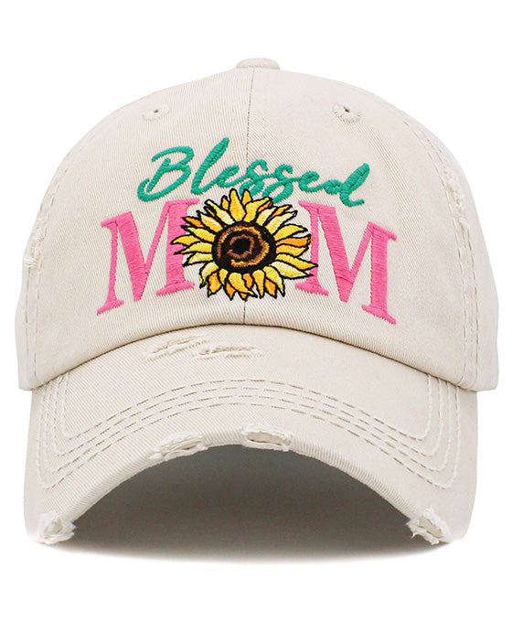 Blessed Mom Vintage Ball Cap