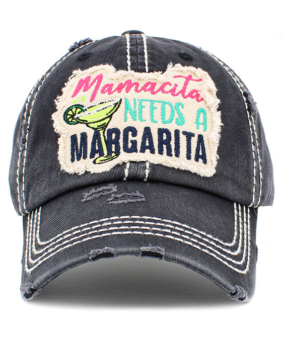 Mamacita Needs  A Margarita Vintage Ball Cap