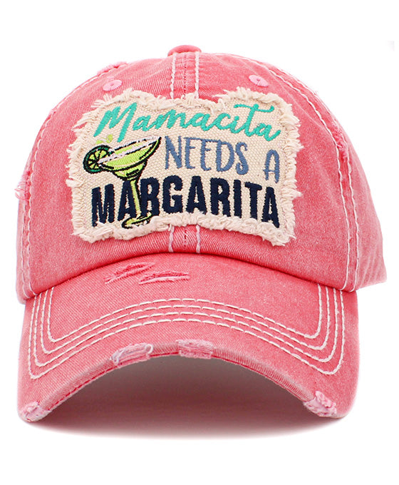 Mamacita Needs  A Margarita Vintage Ball Cap