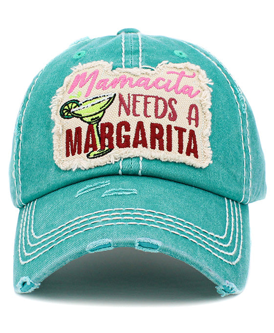Mamacita Needs  A Margarita Vintage Ball Cap