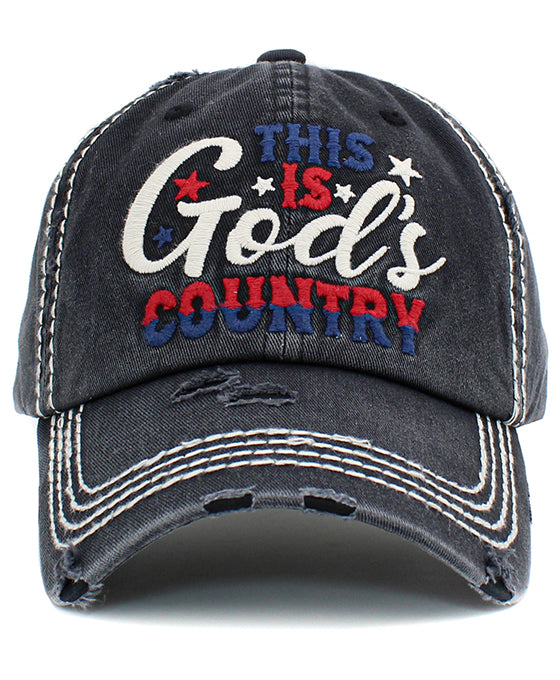 This God's Country Washed Vintage Ball Cap