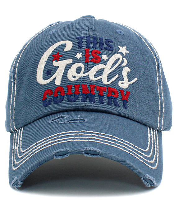 This God's Country Washed Vintage Ball Cap