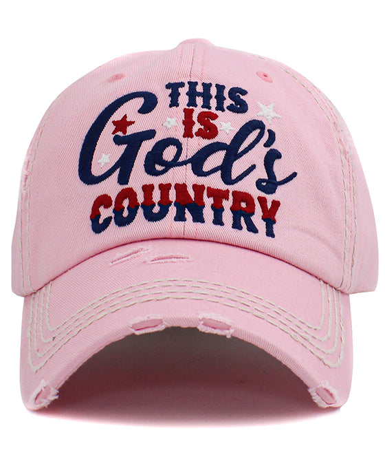 This God's Country Washed Vintage Ball Cap