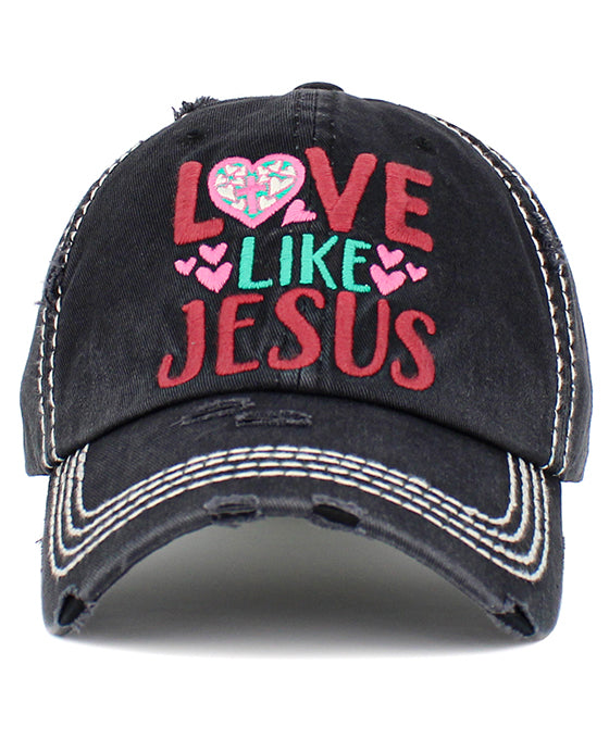 Love Like Jesus Washed Vintage Ballcap
