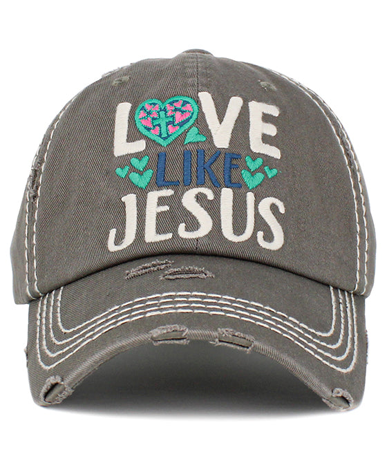 Love Like Jesus Washed Vintage Ballcap