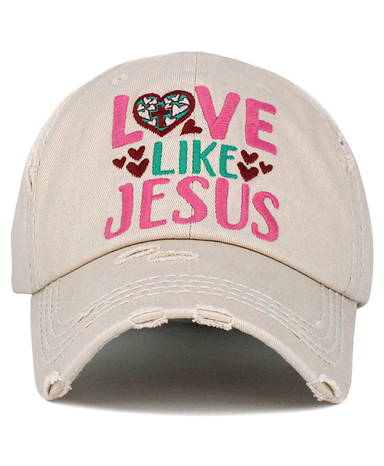 Love Like Jesus Washed Vintage Ballcap