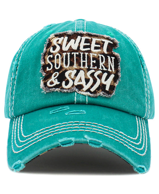 Sweet Southern & Sassy Washed Vintage Ball Cap