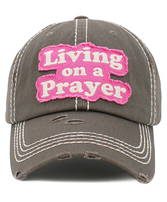 Living On a Prayer Washed Vintage Ball Cap