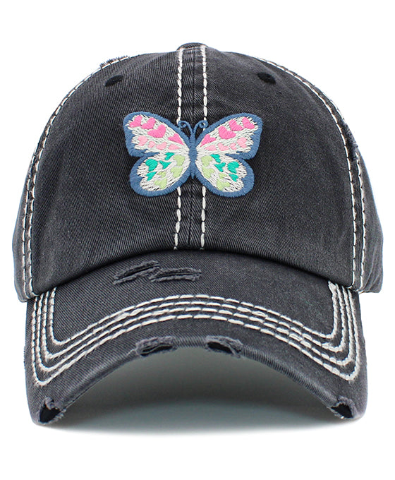 Butterfly Washed Vintage Ball Cap