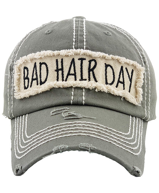 BAD HAIR DAY Washed Vintage Ball Cap