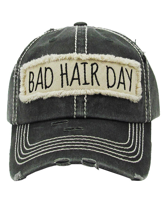 BAD HAIR DAY Washed Vintage Ball Cap