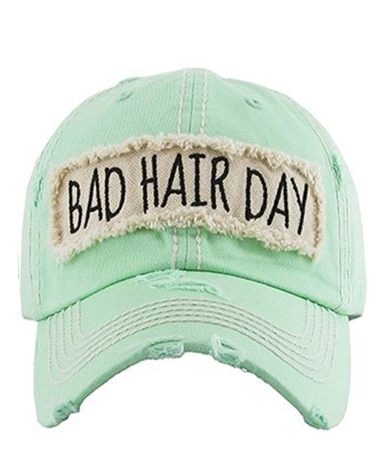 BAD HAIR DAY Washed Vintage Ball Cap