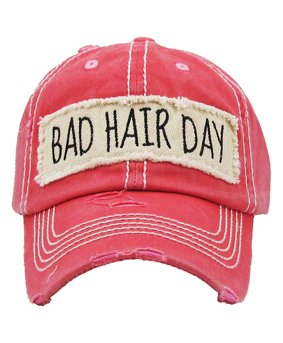 BAD HAIR DAY Washed Vintage Ball Cap