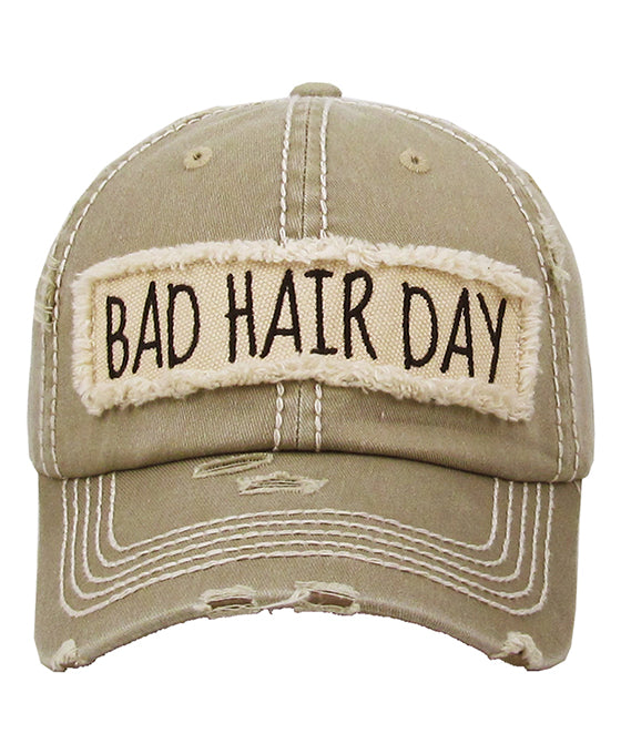 BAD HAIR DAY Washed Vintage Ball Cap
