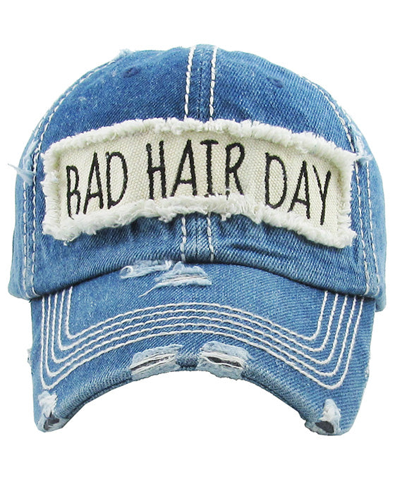 BAD HAIR DAY Washed Vintage Ball Cap