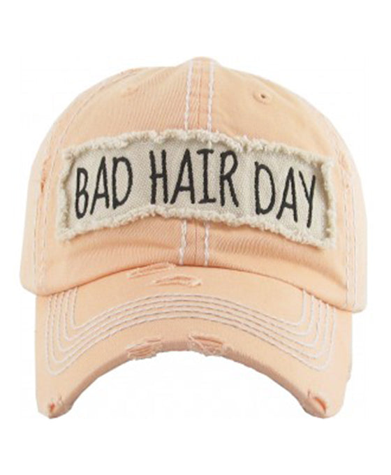 BAD HAIR DAY Washed Vintage Ball Cap