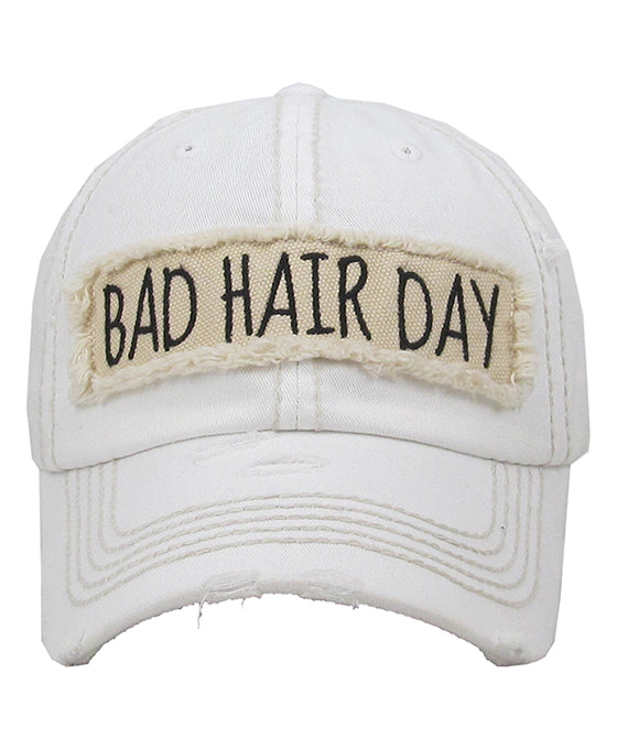 BAD HAIR DAY Washed Vintage Ball Cap