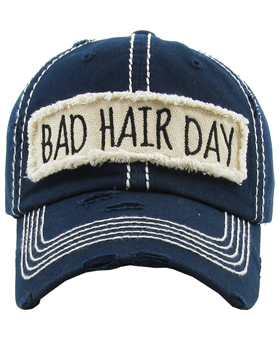 BAD HAIR DAY Washed Vintage Ball Cap