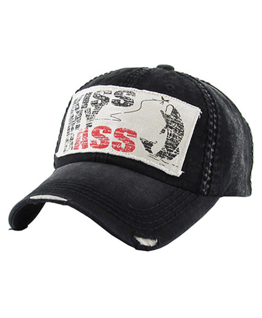 Kiss My Bass Vintage Ball Cap