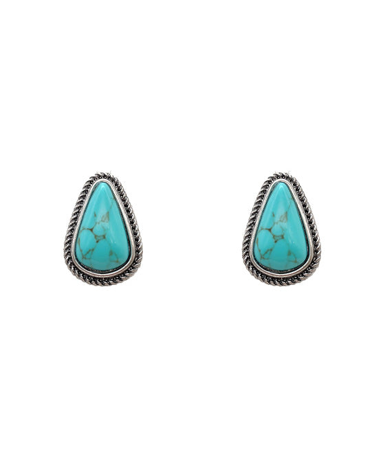 Turquoise Stone Post Earring