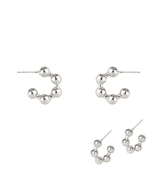 Metal Sterling Silver 18mm Hoop Earring