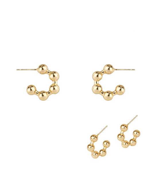Metal Sterling Silver 18mm Hoop Earring