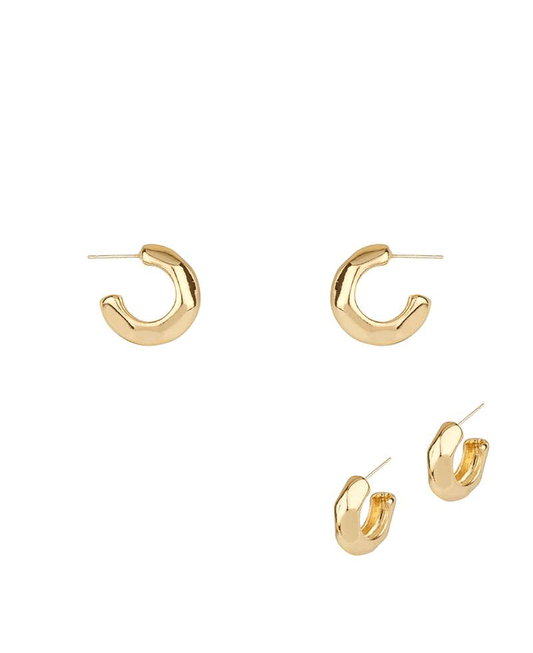 Metal Sterling Silver 20mm Hoop Earring