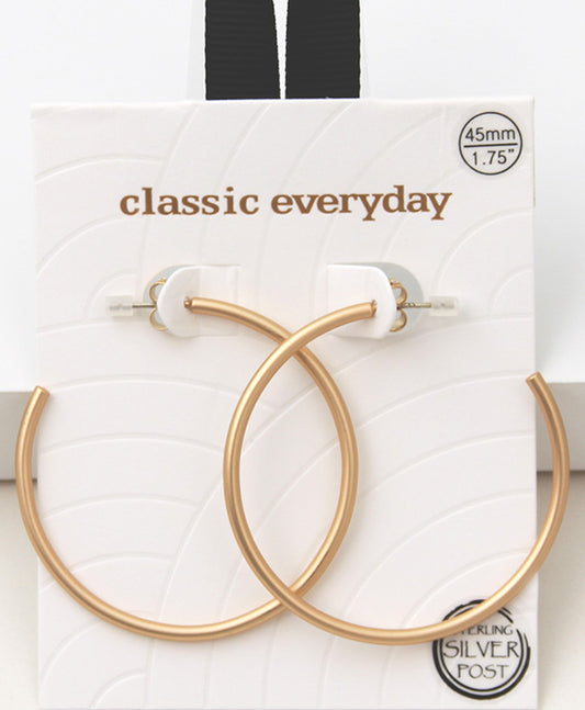 Tube Hoop Earring