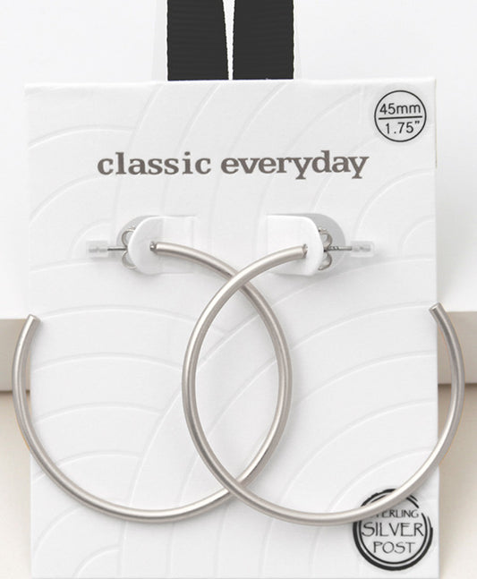 Tube Hoop Earring