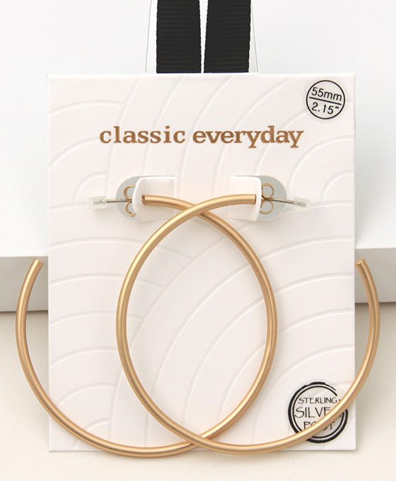 Tube Hoop Earring
