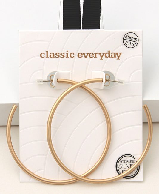 Tube Hoop Earring