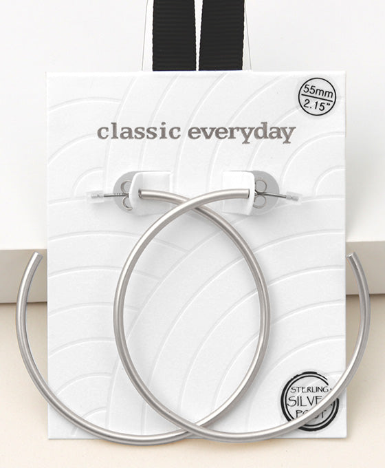 Tube Hoop Earring