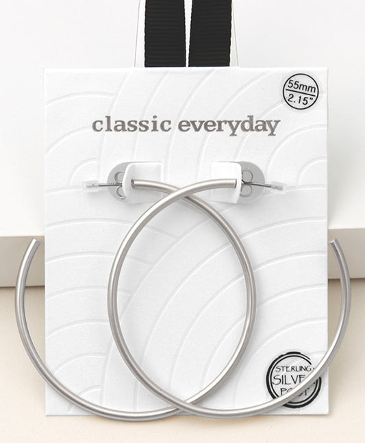 Tube Hoop Earring