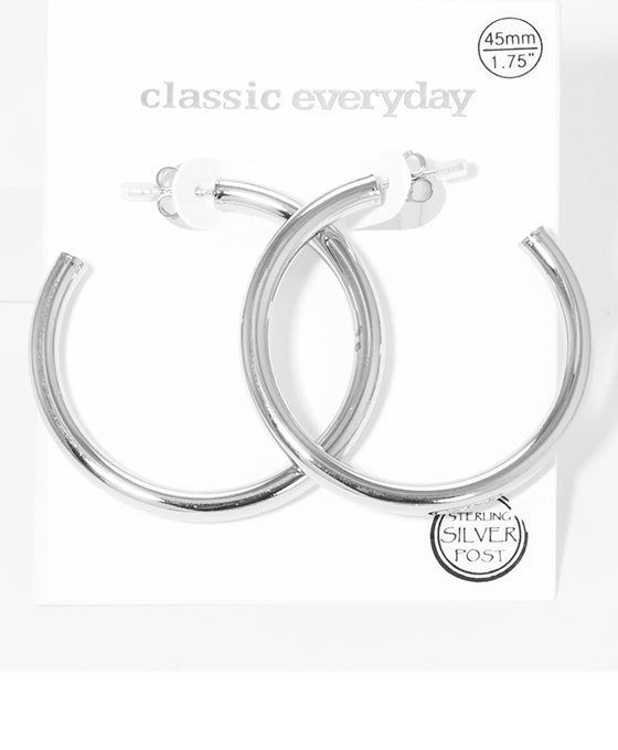 45mm Tube Hoop Earring