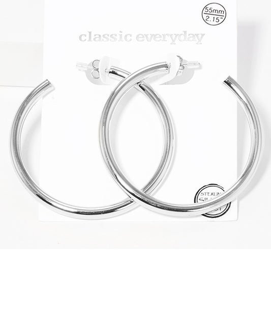 55mm Tube Hoop Earring