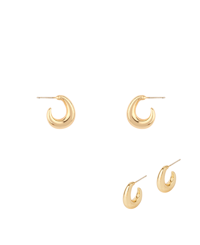 Metal Sterling Silver Hoop Earring