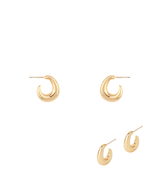 Metal Sterling Silver Hoop Earring