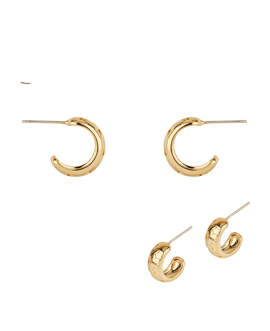 Metal Steering Silver 15mm Hoop Earring