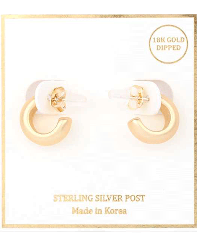13mm Sterling Silver Hoop Earring