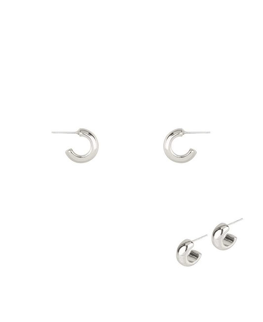 13mm Sterling Silver Hoop Earring