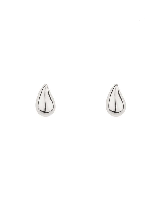Teardrop Sterling Silver Post Earring