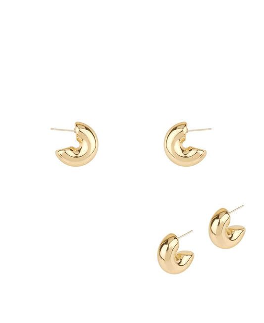 Metal Sterling Silver 20mm Hoop Earring