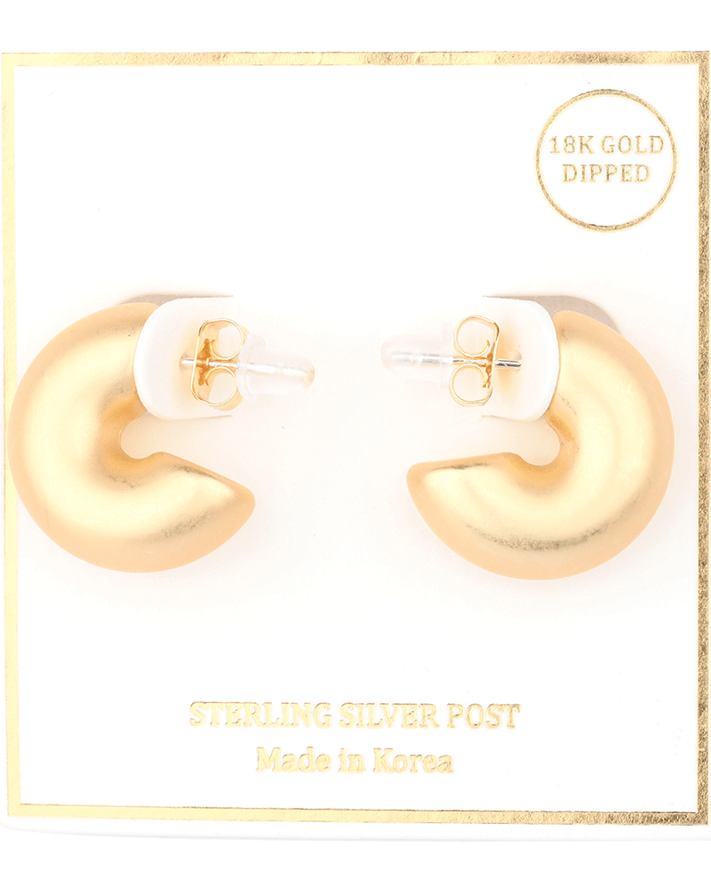 Metal Sterling Silver 20mm Hoop Earring
