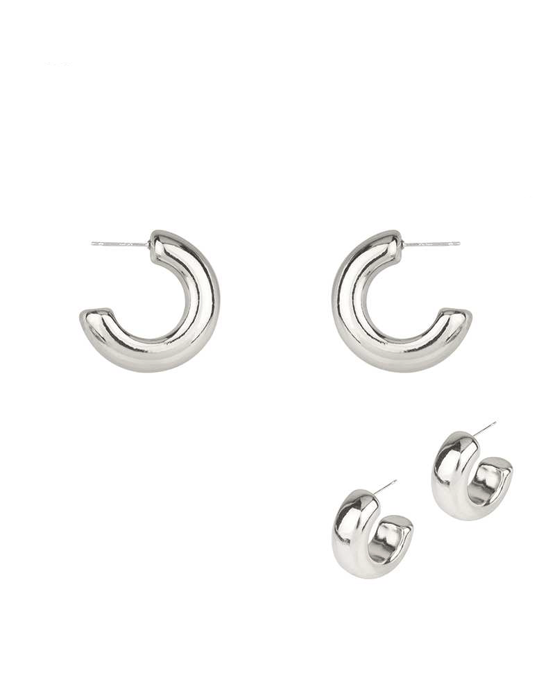 Sterling Silver 27mm Hoop Earring