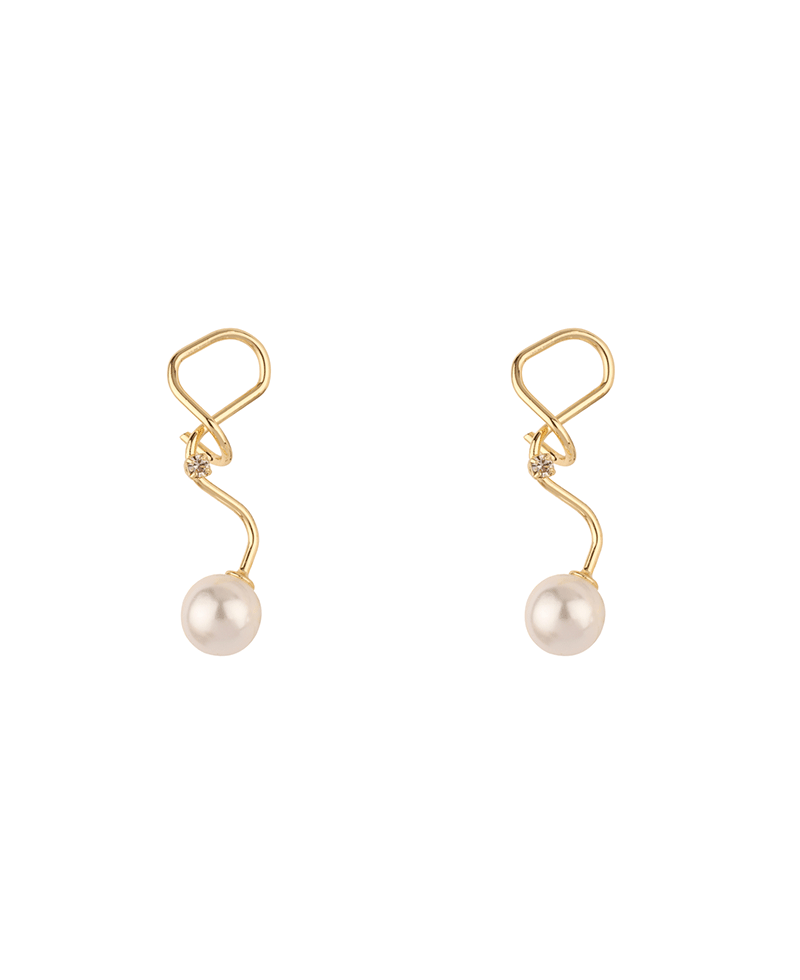 Sterling Silver w/ Pearl Post Earring