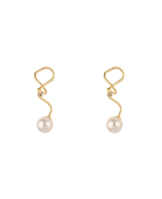 Sterling Silver w/ Pearl Post Earring