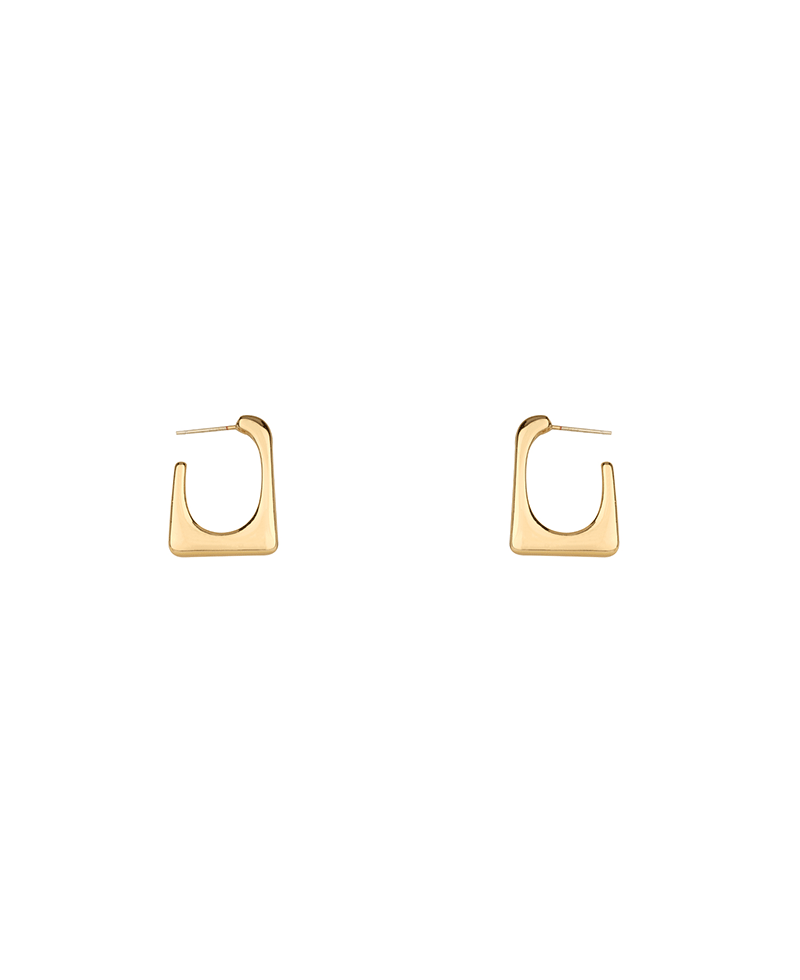 Metal Sterling Silver Hoop Earring