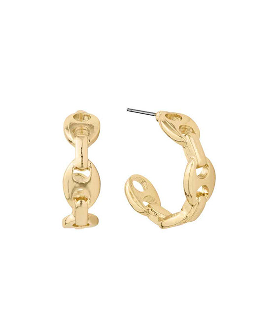 25mm Metal Mariner Hoop Earring